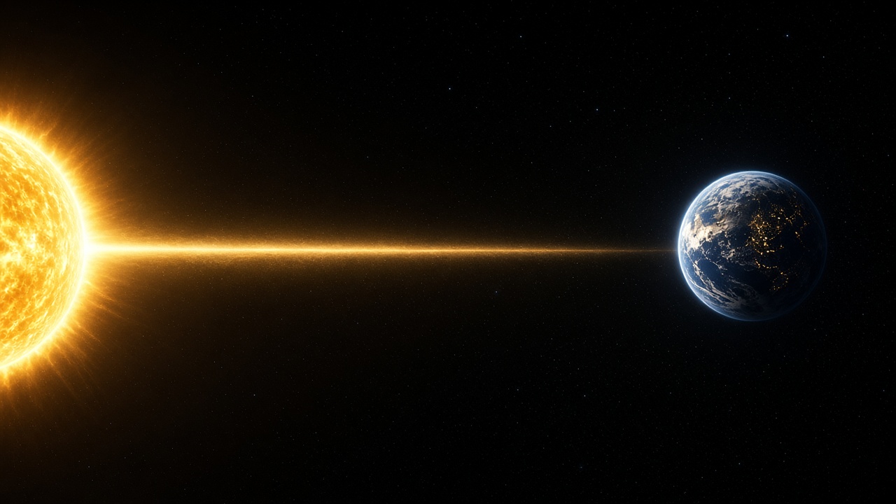 El Sol que ves salió hace 8 minutos